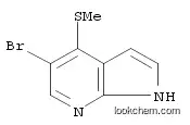 Molecular Structure of 1092580-03-4 (1H-Pyrrolo[2,3-b]pyridine, 5-bromo-4-(methylthio)-)